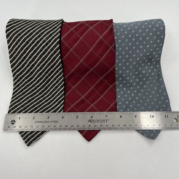 GIORGIO ARMANI Men's Silk Tie Necktie ITALY Luxury LOT of 3 EUC - Picture 6 of 16